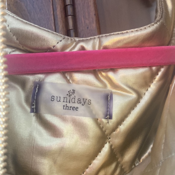 Gold bomber Jacket never worn . - Picture 2 of 3